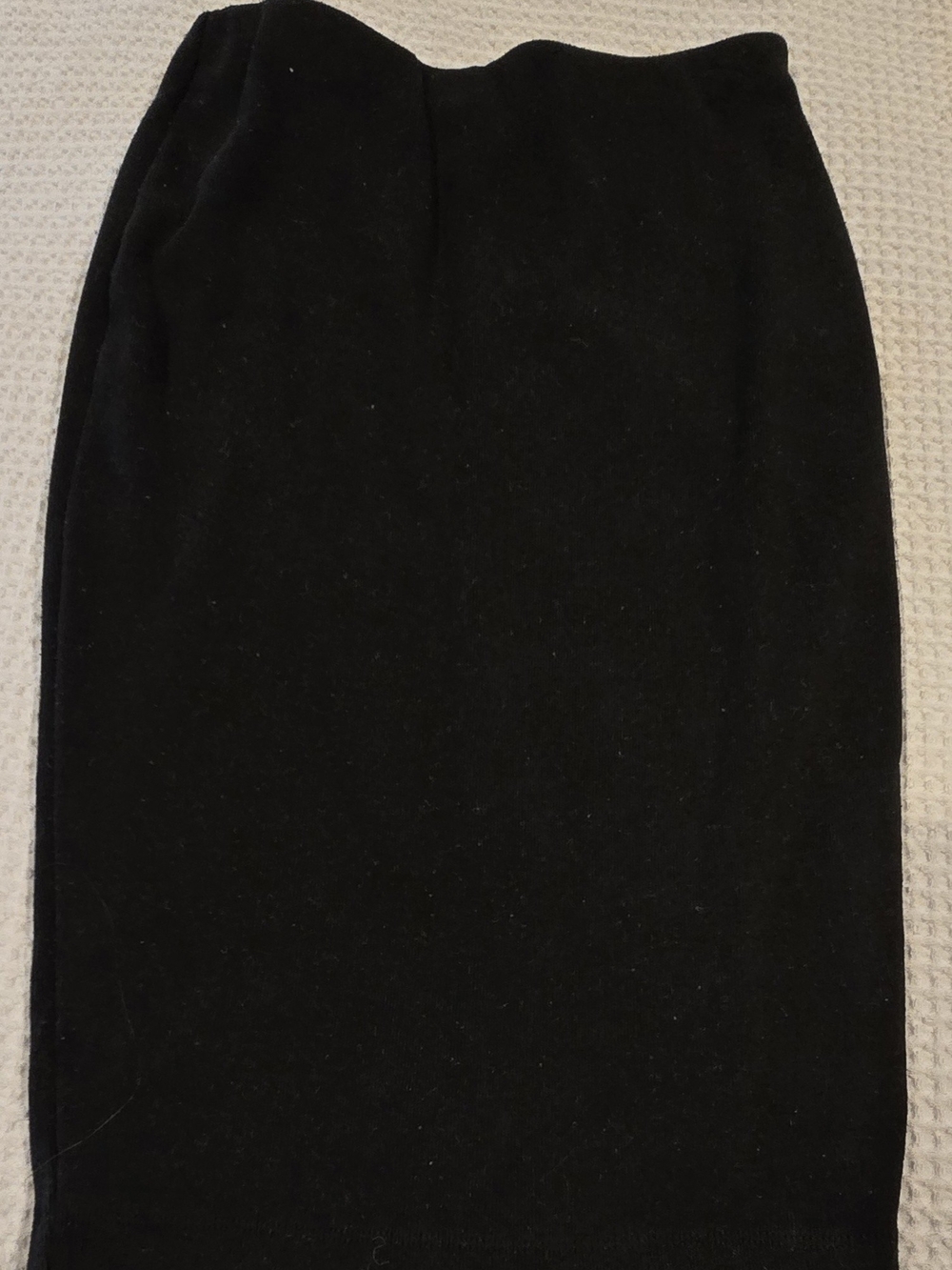 Jennifer Lopez Black Pencil Skirt - Soft Knit, Lined, Women's XS